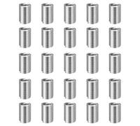 sourcing map 25pcs Wire Thread Repair Inserts M5 x 0.8 x 3D (15mm) Metric 304H Stainless Steel Helical Coiled Wire Screw Threaded Sleeve Sheath for Automotive Repairs
