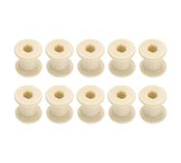sourcing map 25Pcs Wooden Bobbins, 0.39" x 0.55"(WxH) Unfinished Wooden Spools Wire Weaving Bobbins Empty Thread Spools for Crafts DIY Art Embroidery Sewing Thread Twine, Wood Color