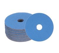 sourcing map 25PCS Zirconia Alumina Resin Fiber Grinding and Sanding Discs 4-1/2" x 7/8" 50 Grit Fiber Abrasive Discs for Grinding Polishing