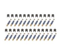 sourcing map 25Set 10x11.5mm Cam Locking Screws with M6x40mm Furniture Connecting Fitting, Flat Wheel Cam Bolts Dowels for Splicing Assembly of Table Cabinets, Blue