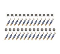 sourcing map 25Set 12x11.5mm Cam Locking Screws with M6x40mm Furniture Connecting Fitting, Flat Wheel Cam Bolts Dowels for Splicing Assembly of Table Cabinets, Blue