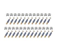 sourcing map 25Set 15x11.2mm Cam Locking Screws with M6x40mm Furniture Connecting Fitting, Cam Bolts Dowels for Splicing Assembly of Table Cabinets, Pale Blue