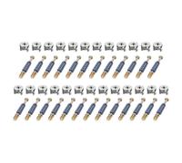 sourcing map 25Set 15x11.6mm Cam Locking Screws with M6x40mm Furniture Connecting Fitting, Cam Bolts Dowels for Splicing Assembly of Table Cabinets, Pale Blue