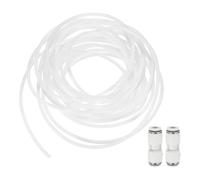 sourcing map 26.24ft PTFE Tubing Hose, 2mm ID x 4 mm OD Insulating 3D Printer Hose Ultra-Smooth with Pneumatic Fittings for 3D Printer Conveying Tubing, White