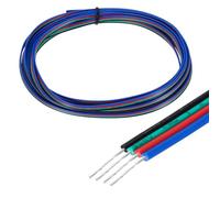 sourcing map 26 Gauge 4 Conductor Electrical Wire Tinned Copper Cable 15FT Flexible Stranded Hook-up Wire for LED Strips Lamps Residential Wiring Car Circuit
