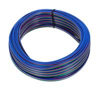 sourcing map 26 Gauge 4 Conductor Electrical Wire Tinned Copper Cable 66FT Flexible Stranded Hook-up Wire for LED Strips Lamps Residential Wiring Car Circuit