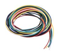 sourcing map 26 Gauge PVC Hookup Wire 1.5m/5ft 26AWG Flexible Electrical Wire UL1007 Tinned Copper Stranded 6 Color, 1.5mm Dia for Model Aircraft Electric Appliances Internal Connect