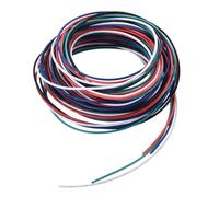sourcing map 26 Gauge PVC Hookup Wire 3.0m/10ft 26AWG Flexible Electrical Wire UL1007 Tinned Copper Stranded 5 Color, 1mm Dia for Model Aircraft Electric Appliances Internal Connect