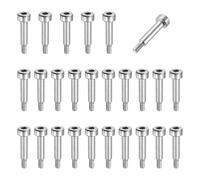 sourcing map 26 Pcs 304 Stainless Steel Shoulder Bolt 4mm Shoulder Dia 10mm Shoulder Length M3x0.5 Thread Hex Socket Shoulder Bolts for Hydraulic Injection Molding Machinery Industries