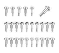 sourcing map 26 Pcs 304 Stainless Steel Shoulder Bolt 5mm Shoulder Dia 8mm Shoulder Length M4x0.7 Thread Hex Socket Shoulder Bolts for Hydraulic Injection Molding Machinery Industries