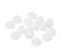 sourcing map 26 Pcs Silicone Plugs, Rubber Round Snap in Locking Hole Plugs for 10-10.5mm Hole, Hole Stoppers Waterproof Hole Plug for Metal Tube, Furniture End Caps Inserts, Clear