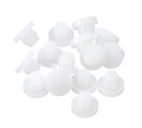 sourcing map 26 Pcs Silicone Plugs, Rubber Round Snap in Locking Hole Plugs for 8-8.5mm Hole, Hole Stoppers Waterproof Hole Plug for Metal Tube, Furniture End Caps Inserts, Clear
