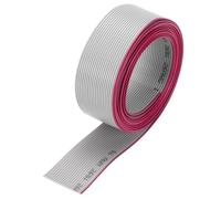 sourcing map 26AWG IDC Wire Flat Ribbon Cable 2m/6.6ft Length 1.27mm Pitch 20 Pin Gray for JTAG/ISP Connecting