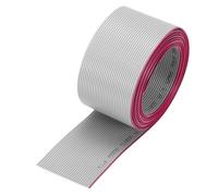 sourcing map 26AWG IDC Wire Flat Ribbon Cable 2m/6.6ft Length 1.27mm Pitch 30 Pin Gray for JTAG/ISP Connecting