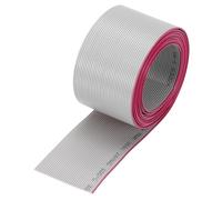 sourcing map 26AWG IDC Wire Flat Ribbon Cable 2m/6.6ft Length 1.27mm Pitch 34 Pin Gray for JTAG/ISP Connecting