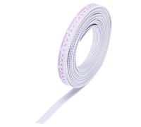 sourcing map 26AWG IDC Wire Flat Ribbon Cable 3 m/9.8ft Length 1.3mm Pitch 6 Pin Red and White for JTAG/ISP Connecting