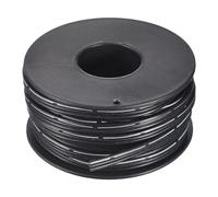 sourcing map 26AWG Silicone Ribbon Cable 3Pin 26 Gauge Flat Cable Flexible Silicone Wire 10m/32.8ft Black Stranded Tinned Copper Wire for Model Plane, Model Car, Electric Appliance