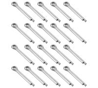 sourcing map 26Pcs 5mmx35mm Zinc-Plated Carbon Steel Cotter Pin, Split Pin Fastener Clips Split Cotter for Household Appliances, Sports Equipment, Car Mechanics Repair (White)
