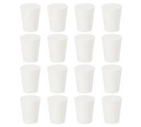 sourcing map 26Pcs Solid Rubber Stoppers, White 2# Tapered Lab Plugs Lab Seal Tube Stopper Plug for Industry and Laboratories, 21x15x26mm