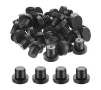 sourcing map 26Pcs Table Top Bumpers with Stem, 10.5mm/0.41Inch Black Rubber Bumper Grippers Anti Collision Slip Table Spacers for Patio Table Cabinet Furniture (Fits 7/16Inch Hole)