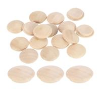 sourcing map 26Pcs Wood Button Plugs, 20mm/0.79" Hardwood Screw Hole Plug Mushroom Wooden Caps Buttons Wood Plug for Furniture Woodworking Craft Decor (25mm x 20mm)