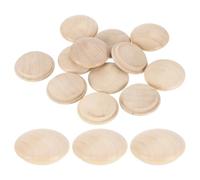 sourcing map 26Pcs Wood Button Plugs, 25mm/0.98" Hardwood Screw Hole Plug Mushroom Wooden Caps Buttons Wood Plug for Furniture Woodworking Craft Decor (30mm x 25mm)