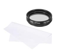 sourcing map 27mm Circular Polarizer Filter, Double Sided Multi-Layer Coatings Polarizing Filter with Cleaning Cloth for Camera Lens