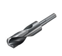 sourcing map 27mm Drill Bit 1/2" Reduced 3-Flat Shank M2 High-Speed Steel Nitriding Black 135° Bits for Hard Metal Stainless Steel,1pcs