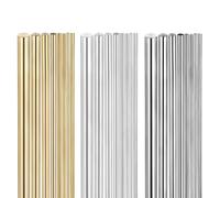 sourcing map 27Pcs Brass Rod, 100mm Length 1-8mm Dia Brass Solid Round Rod Multiple Diameter Stainless steel Aluminum Lathe Bar Stock for RC Model DIY Craft