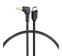 sourcing map 27W PD Trigger Cable, 9V 3A 4.0x1.7mm Type-C Right Angle Power Cord 0.4m/1.3ft USB C to DC PD Power Fast Charging Cable for Portable Monitor, Security Camera
