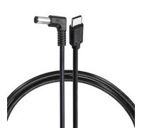 sourcing map 27W PD Trigger Cable, 9V 3A 5.5x2.1mm Type-C Right Angle Power Cord 1.0m/3.3ft USB C to DC PD Power Fast Charging Cable for Portable Monitor, Security Camera