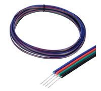 sourcing map 28 Gauge 4 Conductor Electrical Wire Tinned Copper Cable 15FT Flexible Stranded Hook-up Wire for LED Strips Lamps Residential Wiring Car Circuit