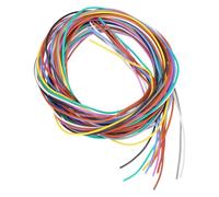 sourcing map 28 Gauge PVC Hookup Wire 1.5m/5ft 28AWG Flexible Electrical Wire Spool Ul1007 Tinned Copper Stranded 10 Color, 0.12cm Dia for Model Aircraft Electric Appliances Internal Connect