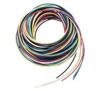 sourcing map 28 Gauge PVC Hookup Wire 3.0m/10ft 28AWG Flexible Electrical Wire UL1007 Tinned Copper Stranded 6 Color, 1.5mm Dia for Model Aircraft Electric Appliances Internal Connect