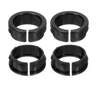 sourcing map 28 Pcs Cable Snap Bushing Grommet, 1" Mounting Dia Opened Snap Bushing - Black Round Nylon Snap in Cable Grommet Protector, Plastic Cable Hole Grommets for Wiring