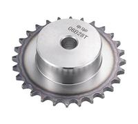sourcing map 28 Teeth Sprocket Type B Single Strand 3/8" Pitch, 12mm Bore A3 Carbon Steel for ISO 06B