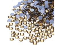 sourcing map 2880 Pcs Hotfix Rhinestones Flatback Crystal Glass Gems Art Rhinestones for Crafts Clothes DIY Decoration(SS10 2.9mm,Bright Yellow)