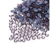 sourcing map 2880 Pcs Hotfix Rhinestones Flatback Crystal Glass Gems Art Rhinestones for Crafts Clothes DIY Decoration(SS8 2.5mm,Light Purple)
