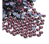 sourcing map 2880 Pcs Hotfix Rhinestones Flatback Crystal Glass Gems Art Rhinestones for Crafts Clothes DIY Decoration(SS10 2.9mm,Dark Purple)