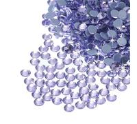 sourcing map 2880 Pcs Hotfix Rhinestones Flatback Crystal Glass Gems Art Rhinestones for Crafts Clothes DIY Decoration(SS8 2.5mm,Bright Purple)