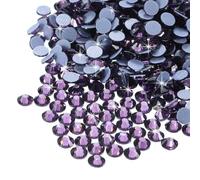 sourcing map 2880 Pcs Hotfix Rhinestones Flatback Crystal Glass Gems Art Rhinestones for Crafts Clothes DIY Decoration(SS10 2.9mm,Purple)