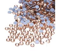 sourcing map 2880 Pcs Hotfix Rhinestones Flatback Crystal Glass Gems Art Rhinestones for Crafts Clothes DIY Decoration(SS8 2.5mm,Champagne)
