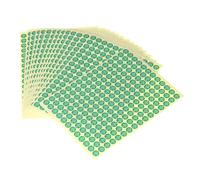 sourcing map 2880Pcs Self Adhesive Labels 0.39 Inch QC Pass 02 Round Stickers Tamper Proof Stickers for Quality Control Approvals Inventory Management, Green
