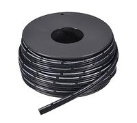 sourcing map 28AWG Silicone Ribbon Cable 3Pin 28 Gauge Flat Cable Flexible Silicone Wire 15m/50ft Black Stranded Tinned Copper Wire for Model Plane, Model Car, Electric Appliance