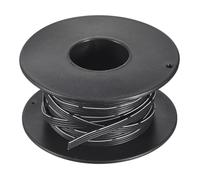 sourcing map 28AWG Silicone Ribbon Cable 4Pin 28 Gauge Flat Cable Flexible Silicone Wire 10m/32.8ft Black Stranded Tinned Copper Wire for Model Plane, Model Car, Electric Appliance