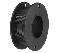 sourcing map 28AWG Stranded PVC Hookup Wire 10M/33ft Black, Electrical UL1007 Spool Tinned Copper Wire for Internal Connecting, Marine