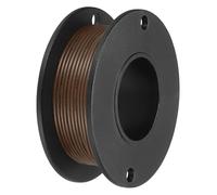 sourcing map 28AWG Stranded PVC Hookup Wire 10M/33ft Brown, Electrical UL1007 Spool Tinned Copper Wire for Internal Connecting, Marine