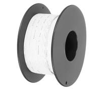 sourcing map 28AWG Stranded PVC Hookup Wire 30M/98ft White, Electrical UL1007 Spool Tinned Copper Wire for Internal Connecting, Marine