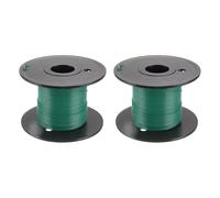 sourcing map 28AWG Wire 28 Gauge Stranded Wire PVC Hookup Wire, UL1007 Tinned Copper Wire 50m/164ft Green With Spool for Internal Connecting Wire