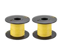 sourcing map 28AWG Wire 28 Gauge Stranded Wire PVC Hookup Wire, UL1007 Tinned Copper Wire 50m/164ft Yellow With Spool for Internal Connecting Wire